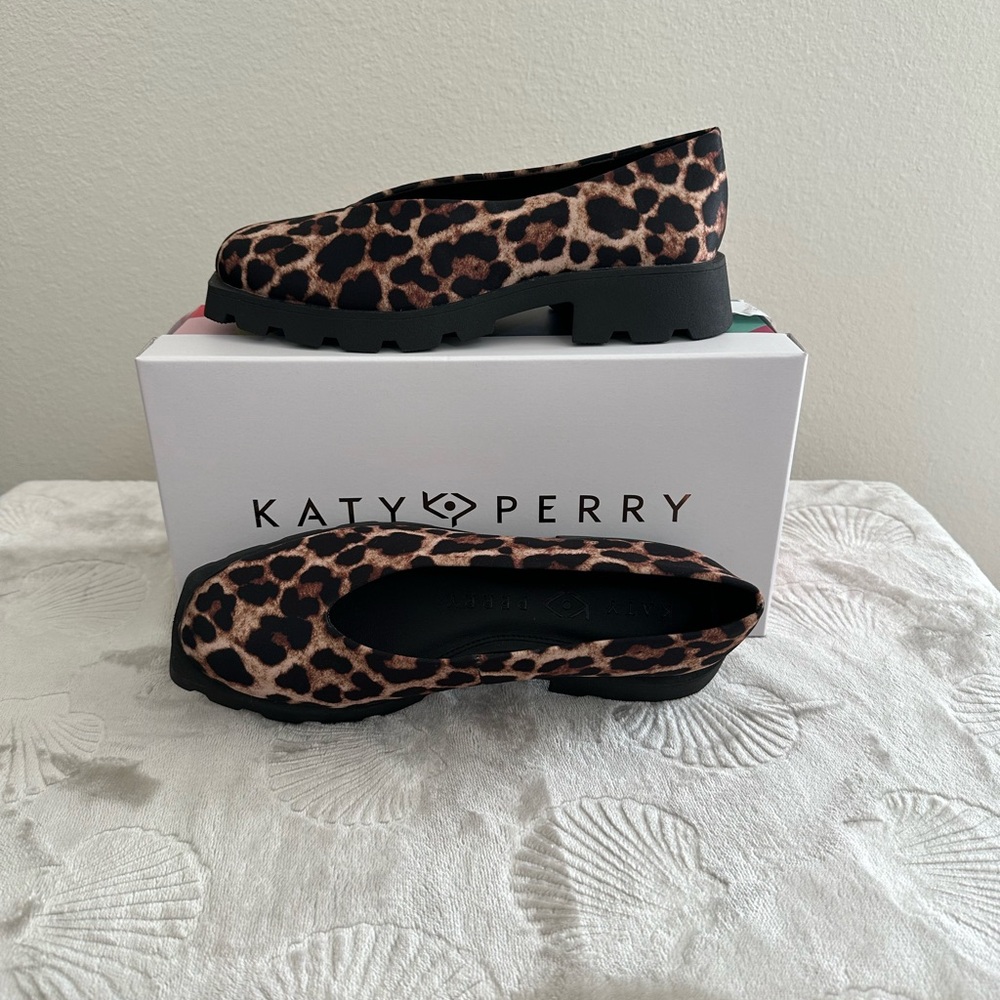 Katy Perry Collections Leopard Print Flats - Brown & Black - Picture 3 of 8